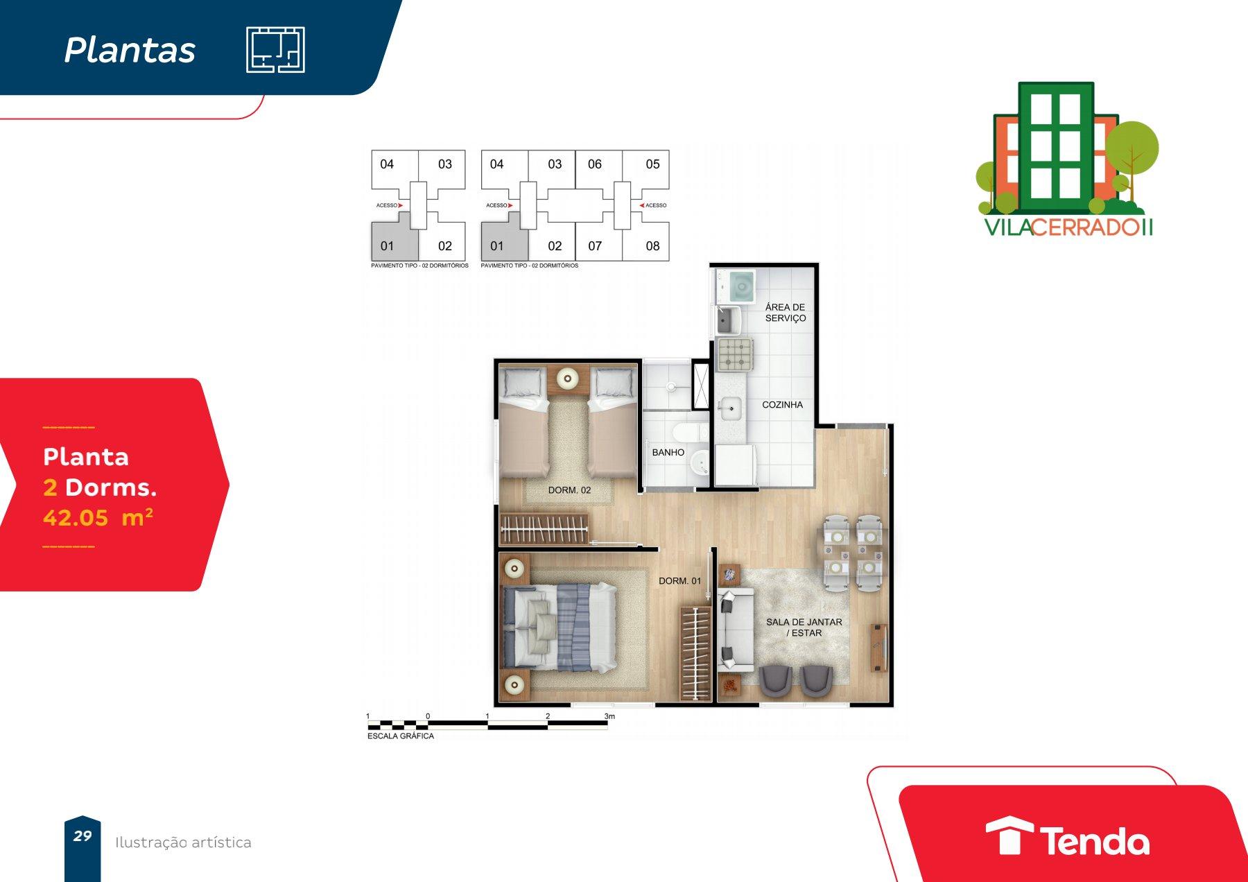 APARTAMENTO - VILA CERRADO II