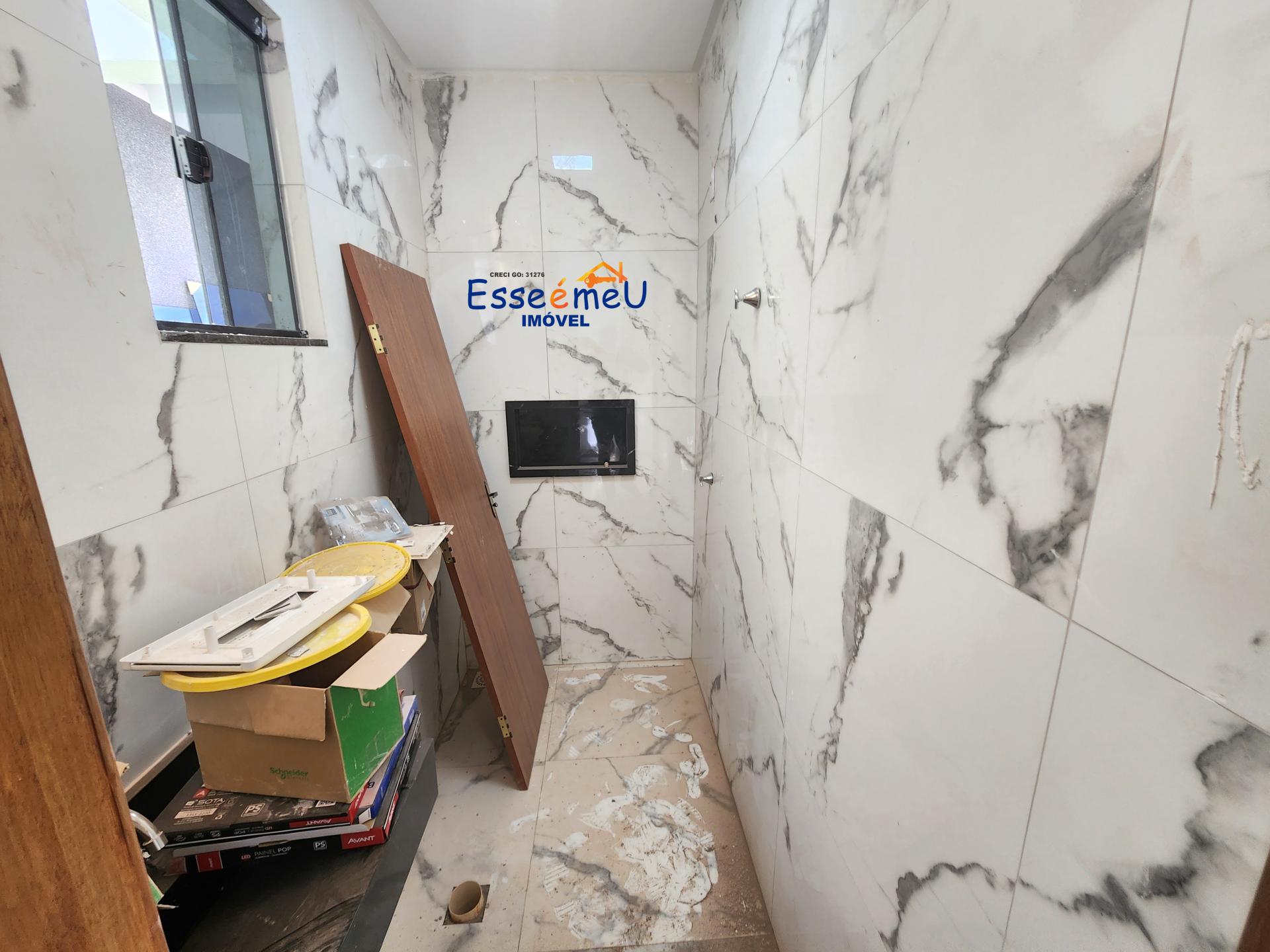Linda casa 3 quartos com área gourmet com churrasqueira, Jardim Novo Petrópolis - Goiânia - GO