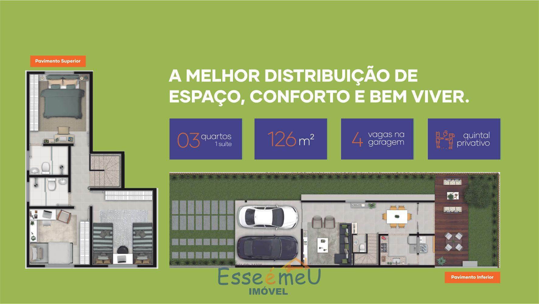 SOBRADO 3Q 190m² - CONDOMINIO ALTO DA BOA VISTA